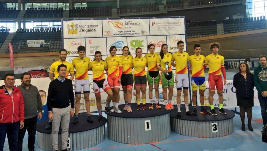 Tots els campions de l'Open Espanya de pista. Foto: RFEC